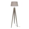 Tosel Lampadaires Lampadaire Bois Taupe -Luminaires Soldes 202 lampadaire bois taupe