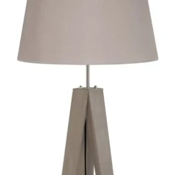 Tosel Lampadaires Lampadaire Bois Taupe -Luminaires Soldes 202 lampadaire bois taupe 2