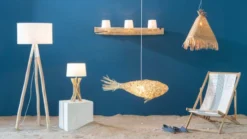 Maisons Du Monde Lampadaires Lampadaire Branche D'eucalyptus Et Abat-jour Blanc H152 -Luminaires Soldes 202 lampadaire branche d eucalyptus et abat jour blanc h152 1000 7 29 177436 8