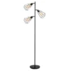 Homcom Lampadaires Lampadaire Design Industriel 3 Ampoules H165 Cm Noir -Luminaires Soldes 202 lampadaire design industriel 3 ampoules h165 cm noir