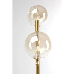 Kare Design Lampadaires Lampadaire En Acier Doré Et Verre H160 -Luminaires Soldes 202 lampadaire en acier dore et verre h160 9