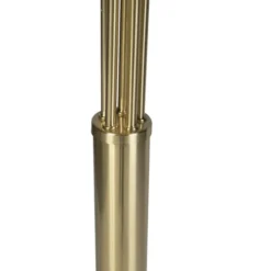 QAZQA Lampadaires Lampadaire En Acier Doré/laiton -Luminaires Soldes 202 lampadaire en acier dore laiton 10