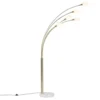 QAZQA Lampadaires Lampadaire En Acier Doré/laiton -Luminaires Soldes 202 lampadaire en acier dore laiton 6