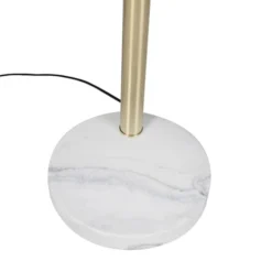 QAZQA Lampadaires Lampadaire En Acier Doré/laiton -Luminaires Soldes 202 lampadaire en acier dore laiton 8