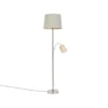 QAZQA Lampadaires Lampadaire En Acier Gris