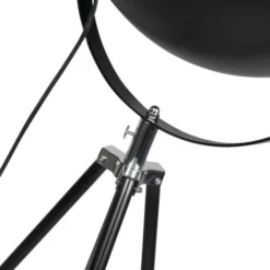 QAZQA Lampadaires Lampadaire En Acier Noir -Luminaires Soldes 202 lampadaire en acier noir 19