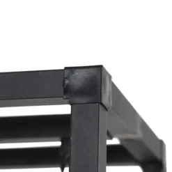 QAZQA Lampadaires Lampadaire En Acier Noir -Luminaires Soldes 202 lampadaire en acier noir 26