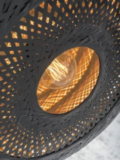 Good & Mojo Lampadaires Lampadaire En Bambou Abat-jour En Bambou Naturel/noir, H. 176cm -Luminaires Soldes 202 lampadaire en bambou abat jour en bambou naturel noir h 176cm 4