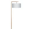 Good & Mojo Lampadaires Lampadaire En Bambou Abat-jour En Lin Gris Clair, H. 174cm -Luminaires Soldes 202 lampadaire en bambou abat jour en lin gris clair h 174cm