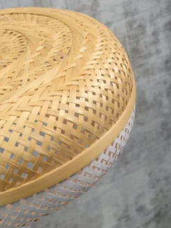 Good & Mojo Lampadaires Lampadaire En Bambou Blanc H207cm -Luminaires Soldes 202 lampadaire en bambou blanc h207cm 2