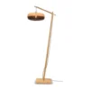 Good & Mojo Lampadaires Lampadaire En Bambou Noir H176cm -Luminaires Soldes 202 lampadaire en bambou noir h176cm
