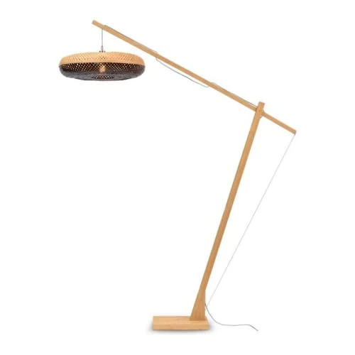 Good & Mojo Lampadaires Lampadaire En Bambou Noir H207cm 3 Good & Mojo Lampadaires Lampadaire En Bambou Noir H207cm