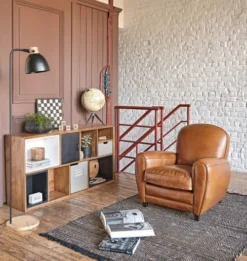 Maisons Du Monde Lampadaires Lampadaire En Bois D'acacia Et Métal Noir H162 -Luminaires Soldes 202 lampadaire en bois d acacia et metal noir h162 1000 9 1 221196 3