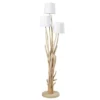 Maisons Du Monde Lampadaires Lampadaire En Bois Flotté Et Abat-jour Blanc H159 -Luminaires Soldes 202 lampadaire en bois flotte et abat jour blanc h159 1000 12 40 190854 1