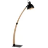 Lucide Lampadaires Lampadaire En Bois Noir -Luminaires Soldes 202 lampadaire en bois noir