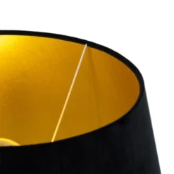 QAZQA Lampadaires Lampadaire En Bois Noir -Luminaires Soldes 202 lampadaire en bois noir 9