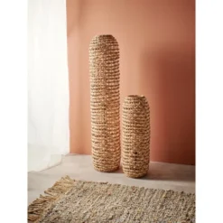 Pomax Lampadaires Lampadaire En Fibre Naturelle H120cm Naturel -Luminaires Soldes 202 lampadaire en fibre naturelle h120cm naturel 1