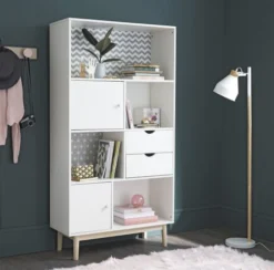 Maisons Du Monde Lampadaires Enfant Lampadaire En Hévéa Et Métal Blanc -Luminaires Soldes 202 lampadaire en hevea et metal blanc 1000 1 5 171344 18