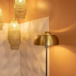 Pirouette Paris Lampadaires Lampadaire En Marbre Et Métal Noir Et Doré H160 -Luminaires Soldes 202 lampadaire en marbre et metal noir et dore h160 2