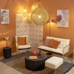 Pirouette Paris Lampadaires Lampadaire En Marbre Et Métal Noir Et Doré H160 -Luminaires Soldes 202 lampadaire en marbre et metal noir et dore h160 3