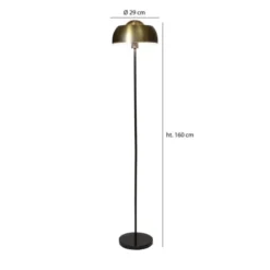 Pirouette Paris Lampadaires Lampadaire En Marbre Et Métal Noir Et Doré H160 -Luminaires Soldes 202 lampadaire en marbre et metal noir et dore h160 5