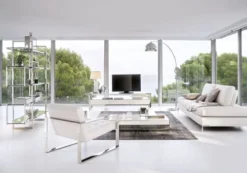 Maisons Du Monde Lampadaires Lampadaire En Métal Chromé H 200 Cm -Luminaires Soldes 202 lampadaire en metal chrome h 200 cm 1000 16 39 130542 12