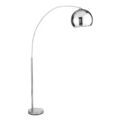Maisons Du Monde Lampadaires Lampadaire En Métal Chromé Et Plastique Blanc H 209 Cm -Luminaires Soldes 202 lampadaire en metal chrome h 200 cm sphere sphere 1000 16 39 130542 1