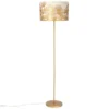Maisons Du Monde Lampadaires Lampadaire En Métal Doré Abat-jour Blanc Ginkgo Doré H153 -Luminaires Soldes 202 lampadaire en metal dore abat jour blanc ginkgo dore h153 1000 8 19 204773 1