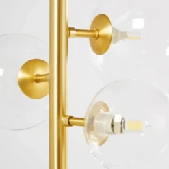 Maisons Du Monde Lampadaires Lampadaire En Métal Doré Et 6 Globes En Verre H160 -Luminaires Soldes 202 lampadaire en metal dore et 6 globes en verre h160 1000 10 38 182488 4