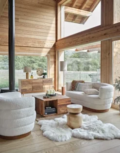 Maisons Du Monde Lampadaires Lampadaire En Métal Doré Et Abat-jour En Lin Beige -Luminaires Soldes 202 lampadaire en metal dore et abat jour en lin beige 1000 0 14 222972 4