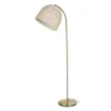 Maisons Du Monde Lampadaires Lampadaire En Métal Doré Et Abat-jour En Rotin Tressé H146 -Luminaires Soldes 202 lampadaire en metal dore et abat jour en rotin tresse h146 1000 10 36 224019 1