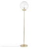 Maisons Du Monde Lampadaires Lampadaire En Métal Doré Et Globe En Verre H152 -Luminaires Soldes 202 lampadaire en metal dore et globe en verre h152 1000 1 39 195076 1