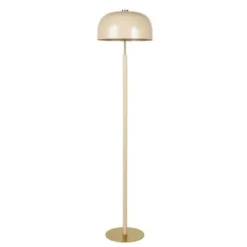 Maisons Du Monde Lampadaires Lampadaire En Métal Doré Et Laqué Crème H155