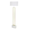 Maisons Du Monde Lampadaires Lampadaire En Métal Doré Et Marbre Blanc H159 -Luminaires Soldes 202 lampadaire en metal dore et marbre blanc h159 1000 11 40 215044 1