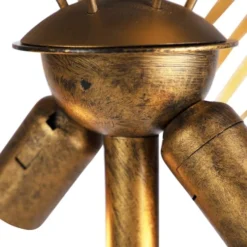 QAZQA Lampadaires Lampadaire En Métal Doré/laiton -Luminaires Soldes 202 lampadaire en metal dore laiton 3