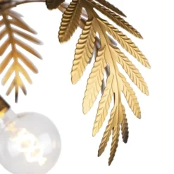 QAZQA Lampadaires Lampadaire En Métal Doré/laiton -Luminaires Soldes 202 lampadaire en metal dore laiton 4