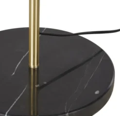 Maisons Du Monde Lampadaires Lampadaire En Métal Doré, Marbre Et Abat-jour En Velours Noirs H156 -Luminaires Soldes 202 lampadaire en metal dore marbre et abat jour en velours noirs h156 1000 4 37 220494 4