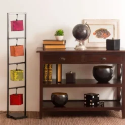 Maisons Du Monde Lampadaires Lampadaire En Métal Et Cuir De Chèvre Multicolore H 125 Cm -Luminaires Soldes 202 lampadaire en metal et cuir de chevre multicolore h 125 cm 1000 6 35 130702 5