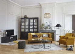 Maisons Du Monde Lampadaires Lampadaire En Métal Et Sapin Avec Abat-jour En Coton Noir H158 -Luminaires Soldes 202 lampadaire en metal et sapin avec abat jour en coton noir h158 1000 12 25 130487 12