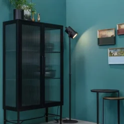 Woood Lampadaires Lampadaire En Métal Noir -Luminaires Soldes 202 lampadaire en metal noir 46