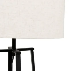 Maisons Du Monde Lampadaires Lampadaire En Métal Noir Et Abat-jour En Lin Recyclé H144 -Luminaires Soldes 202 lampadaire en metal noir et abat jour en lin recycle h144 1000 2 11 228873 3