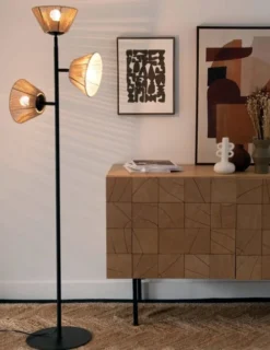 Maisons Du Monde Lampadaires Lampadaire En Métal Noir Et Corde Beige H149 -Luminaires Soldes 202 lampadaire en metal noir et corde beige h149 1000 6 33 227993 3