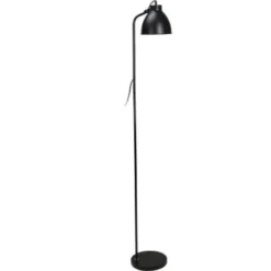 Wadiga Lampadaires Lampadaire En Métal Gris H155cm -Luminaires Soldes 202 lampadaire en metal noir h155cm