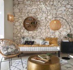 Maisons Du Monde Lampadaires Lampadaire En Métal Noir Mat Et En Bambou Tressé H183 -Luminaires Soldes 202 lampadaire en metal noir mat et en bambou tresse h183 1000 10 16 223917 1