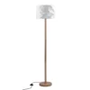 Rendez Vous Déco Lampadaires Lampadaire En Papier Blanc Et Bois D'hévéa -Luminaires Soldes 202 lampadaire en papier blanc et bois d hevea