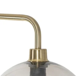 QAZQA Lampadaires Lampadaire En Plastique Doré/laiton -Luminaires Soldes 202 lampadaire en plastique dore laiton 2