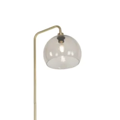 QAZQA Lampadaires Lampadaire En Plastique Doré/laiton -Luminaires Soldes 202 lampadaire en plastique dore laiton 3