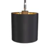 QAZQA Lampadaires Lampadaire En Tissu Noir -Luminaires Soldes 202 lampadaire en tissu noir 2