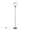 QAZQA Lampadaires Lampadaire En Verre Beige -Luminaires Soldes 202 lampadaire en verre beige
