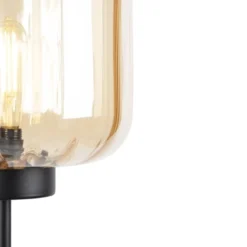 QAZQA Lampadaires Lampadaire En Verre Beige -Luminaires Soldes 202 lampadaire en verre beige 5